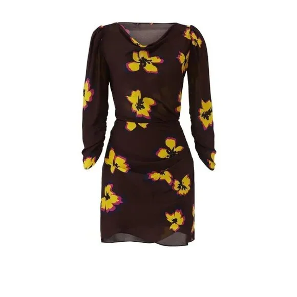 A.L.C. Floral Maroon Grace Dress $495